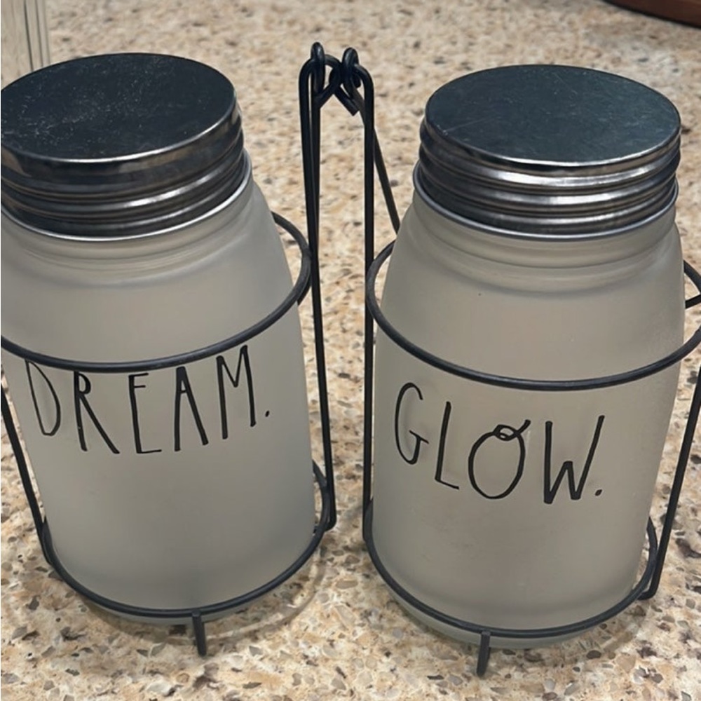 2 Mason Jars Rae Dunn